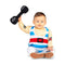 Kostuums voor Baby's My Other Me Sterke Man (3 Onderdelen) Maat 7-12 Maanden