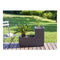 Bloempot EDA Rood Antraciet Donker grijs Plastic Vierkant 5 cm