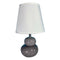 Bureaulamp Versa Grijs Keramisch Textiel (15 x 22,5 x 9,5 cm)