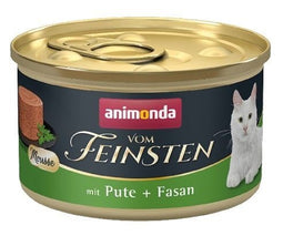 ANIMONDA Vom Feinsten Muscle Kalkoen en Fazant - natvoer voor katten - 85 g