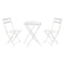 Tafel met twee stoelen DKD Home Decor Wit 80 cm 60 x 60 x 70 cm (3 pcs)