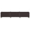 Plantenbak met wielen 240x50x54 cm polypropeen bruin