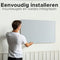 Höffmayr slim infraroodpaneel met wifi 770 watt Koolstof kristal wit 120x60
