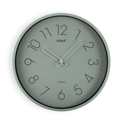 Muurklok Versa Groen Plastic Kwarts 4 x 30 x 30 cm