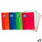 Set notitieboekjes Oxford Multicolour A4+ 120 Lakens (3 Stuks)