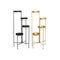 Grondlegger DKD Home Decor 45 x 28 x 100 cm Zwart Gouden Metaal (2 Stuks)