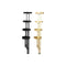Grondlegger DKD Home Decor 45 x 28 x 100 cm Zwart Gouden Metaal (2 Stuks)