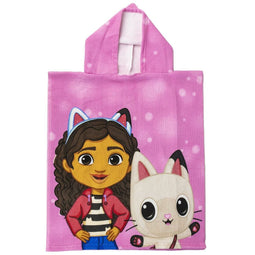 Poncho-Handdoek met Capuchon Gabby's Dollhouse Roze 50 x 115 cm