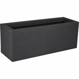 Bloempot EDA Zwart Antraciet 79,5 x 29,5 x 29,5 cm