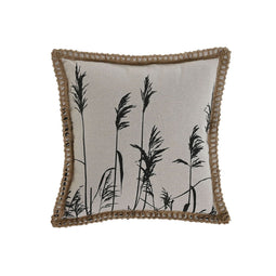 Kussen Home ESPRIT Zwart Beige Franjes Boho 45 x 45 cm