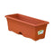 Plantenbak met schaal Plastiken Terra cotta Polypropyleen Plastic 60 x 20 cm