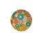 Eetbord Versa Geel Polyethyleen RPET Blommor Ø 20 cm