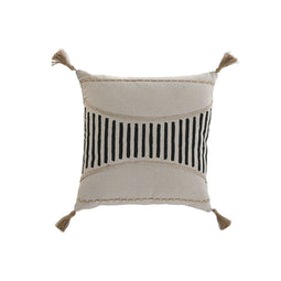 Kussen Home ESPRIT Zwart Beige Boho 45 x 45 cm