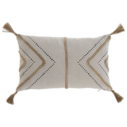 Kussen Home ESPRIT Beige Natuurlijk Boho 50 x 30 cm
