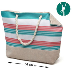 Handtas Strand Strepen 54 x 36,5 x 14 cm