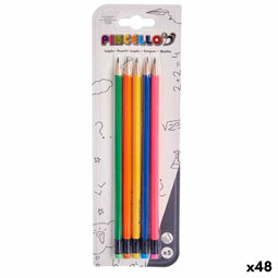 Potlood Set Multicolour Hout (48 Stuks)