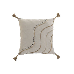 Kussen Home ESPRIT Beige Natuurlijk Boho 45 x 45 cm