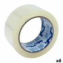 Plakband Milan Transparant Verpakking 66 m 5 cm (6 Stuks)