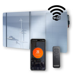 Höffmayr slimme infraroodpaneel spiegel met wifi 720 watt 120x60