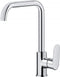 Kitchen faucet with rectangular spout