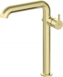 Tall basin mixer with rectangular spout