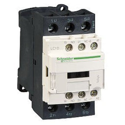 Schneider Electric Power Contactor TeSys D AC3 32A 3P 1NO 1NC Coil 24VDC Box Terminals, LC1D32BD