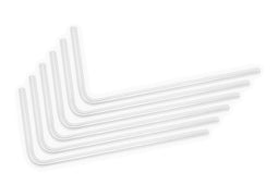 EK Water Blocks EK-Loop Hard Tube 12/10mm acrylic, bent 90 degrees - 80cm, 6 pieces