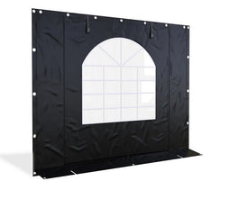 PVC zijwand boograam en ritsen 3m-220cm hoog-kies je kleur