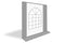 PVC zijwand boograam en ritsen 3m-220cm hoog-kies je kleur