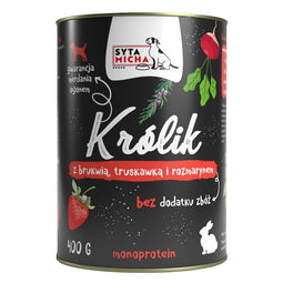 SYTA MICHA Konijn met koolraap - natvoer voor honden - 400 g