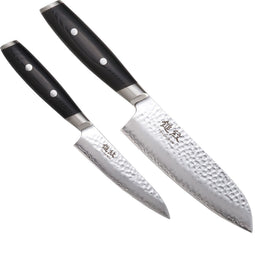 Yaxell Tsuchimon Messenset - 2-delig - Santokumes 16,5 cm en Universeelmes 12 cm - 3 Lagen Damas...