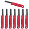 Solingen Safety Schilmesje - RVS Glad met Ronde Top - 15 cm - Rood - 500 stuks