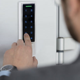 Qoltec 52449 Codeslot PROTEUS met vingerafdruklezer | RFID | code | Kaart | sleutelhanger | Deurb...
