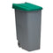 Vuilnisbak op wieltjes Denox 85 L Groen 58 x 41 x 76 cm
