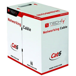Techly ITP9-FLU-0305 netwerkkabel Grijs 305 m Cat6 U/UTP (UTP)
