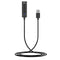 Audio Jack Adapter Ewent EW3569 Ingebouwde Microfoon 50 cm Zwart