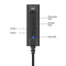 Audio Jack Adapter Ewent EW3569 Ingebouwde Microfoon 50 cm Zwart