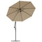 Vervangingsdoek voor zweefparasol 350 cm taupe