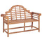 Tuinbank 127x58,5x92,5 cm massief teakhout