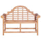 Tuinbank 127x58,5x92,5 cm massief teakhout