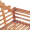 Tuinbank 127x58,5x92,5 cm massief teakhout
