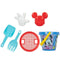 Strandspeelgoedset Mickey Mouse Ø 14 cm Plastic (24 Stuks)