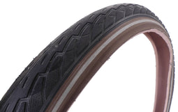 Buitenband Deli Tire 20 x 1.75" / 47-406 - zwart/bruin met reflectie