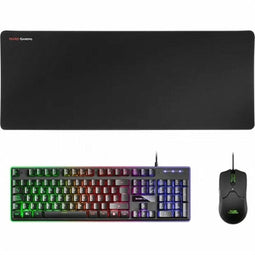 Toetsenbord met Gaming Muis Mars Gaming MCPX Kleur Zwart