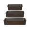 Set opbergbakjes Bruin Plastic Rechthoekig 6 Stuks