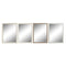 Wandspiegel DKD Home Decor Wit Bruin Grijs 56 x 2 x 76 cm (4 Stuks)