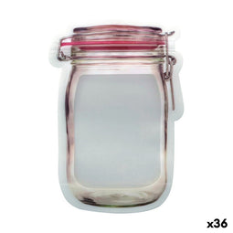 Set van herbruikbare zakjes voor voedingsmiddelen 5 Onderdelen 13,5 x 19,5 x 7,3 cm (36 Stuks)