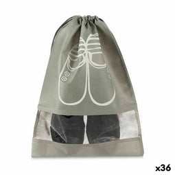 Schoenenrekken Tas Grijs PVC Stof 31,5 x 1 x 43 cm (36 Stuks)