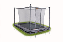 Veiligheidsnet met rechte palen 520x305 InGround | Grijs