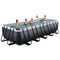 Zwembad Exit Frame Pool 5.4X2.5X1.22M (12V Zandfilter) Black Leather Style